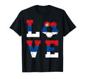 Serbian Soccer Team Love Serbian Flag T-Shirt - Graphic Print Men Women - T-Shirt, Sweatshirt, Hoodie