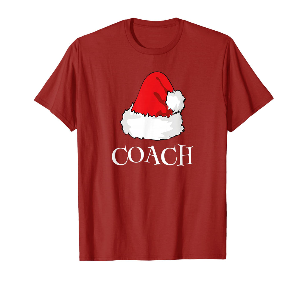 Coach Santa Hat Funny T-Shirt - Custom Art Print Men Women - T-Shirt, Sweatshirt, Hoodie