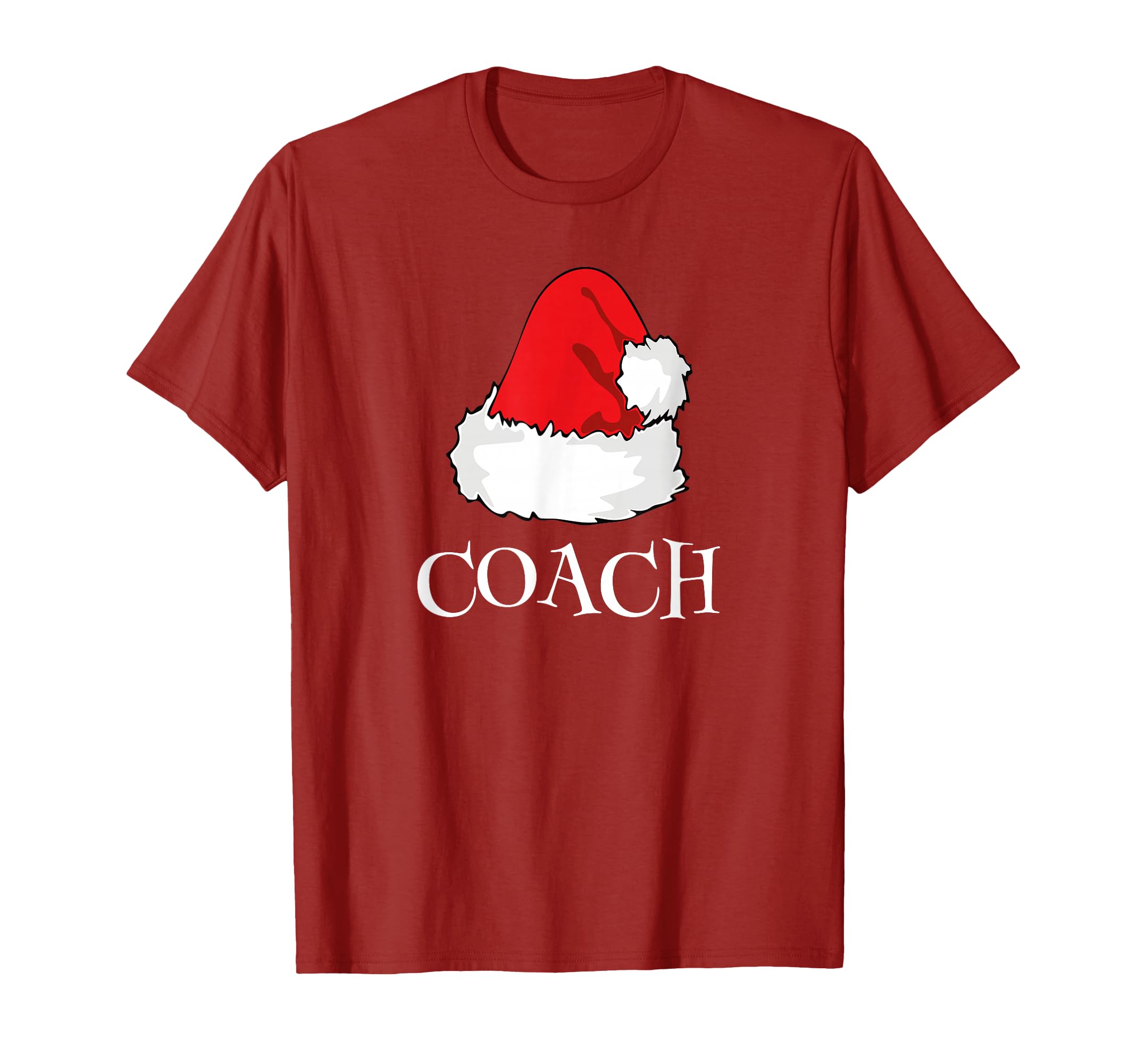 Coach Santa Hat Funny T-Shirt - Custom Art Print Men Women - T-Shirt, Sweatshirt, Hoodie