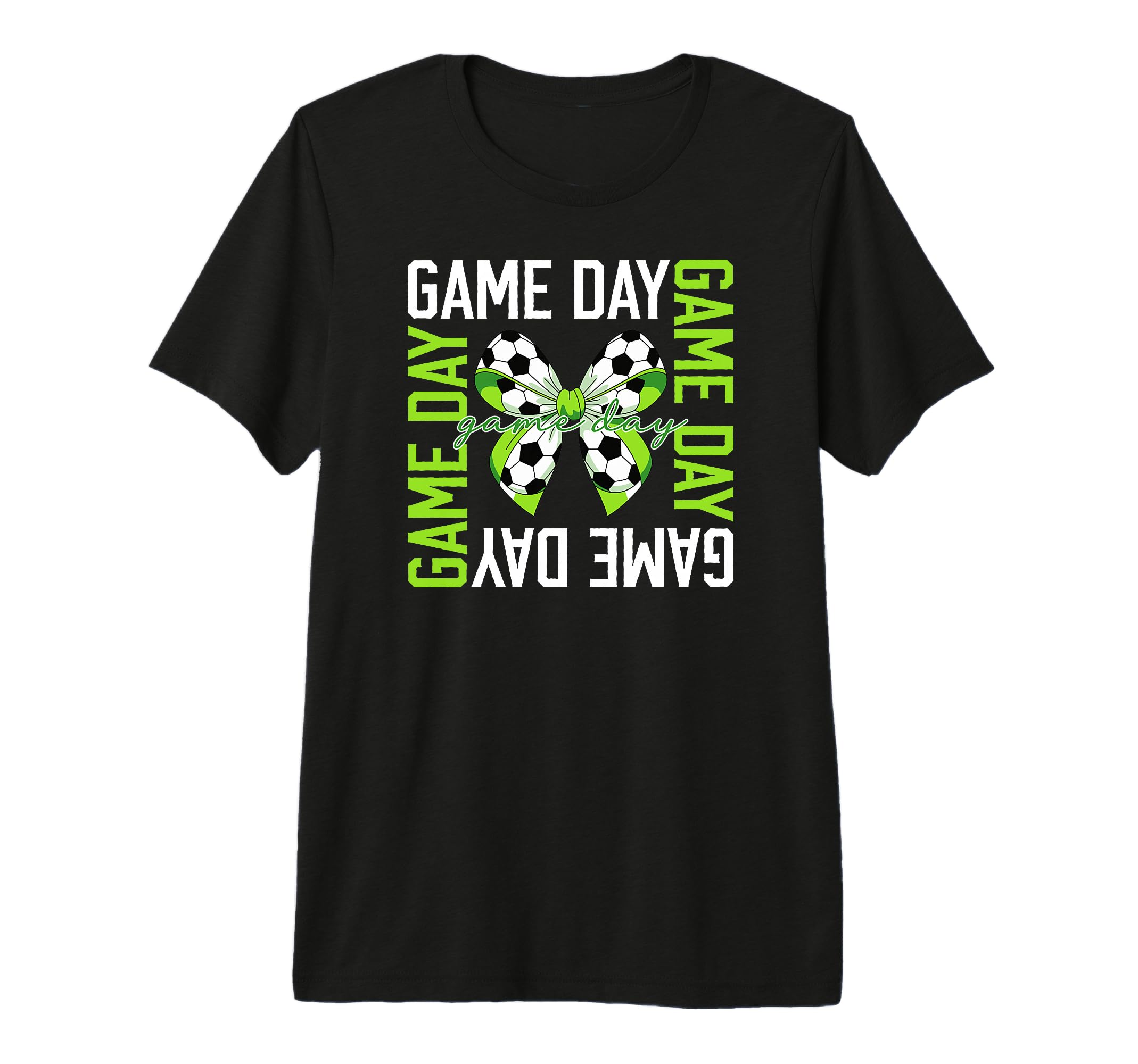 Game Day Soccer Bow Soccer Game Day T-Shirt - Minimalist Print for Adults - T-Shirt, Sweatshirt, Hoodie