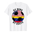 My Home My Roots Venezuela Flag Soccer T-Shirt - Minimalist Print Unisex - T-Shirt, Sweatshirt, Hoodie