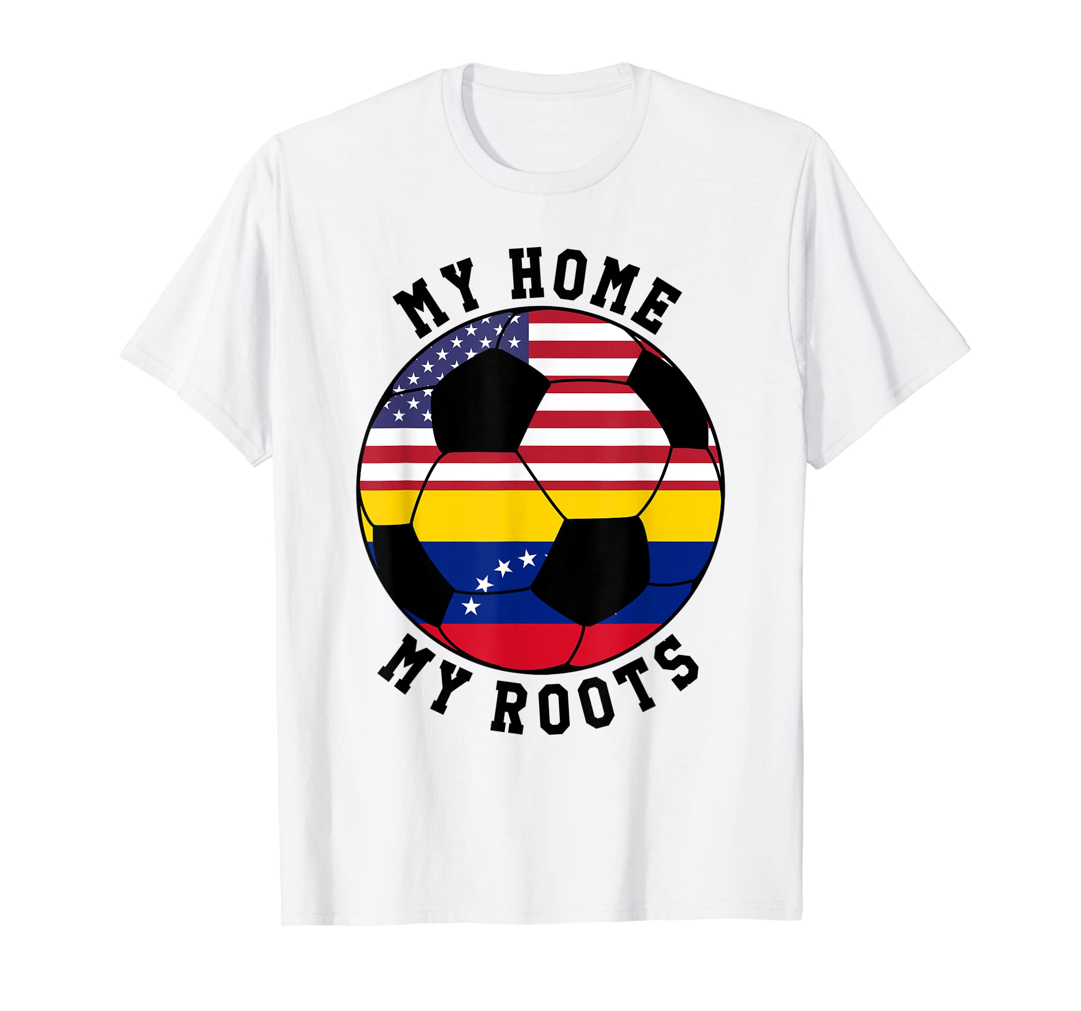 My Home My Roots Venezuela Flag Soccer T-Shirt - Minimalist Print Unisex - T-Shirt, Sweatshirt, Hoodie