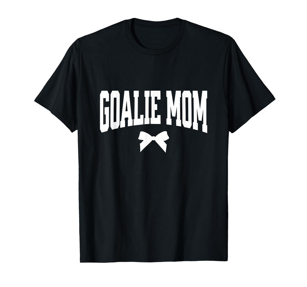 Hockey Goalie Mom Bow Hockey Lacrosse T-Shirt - Unique Graphic for Adults - T-Shirt, Sweatshirt, Hoodie