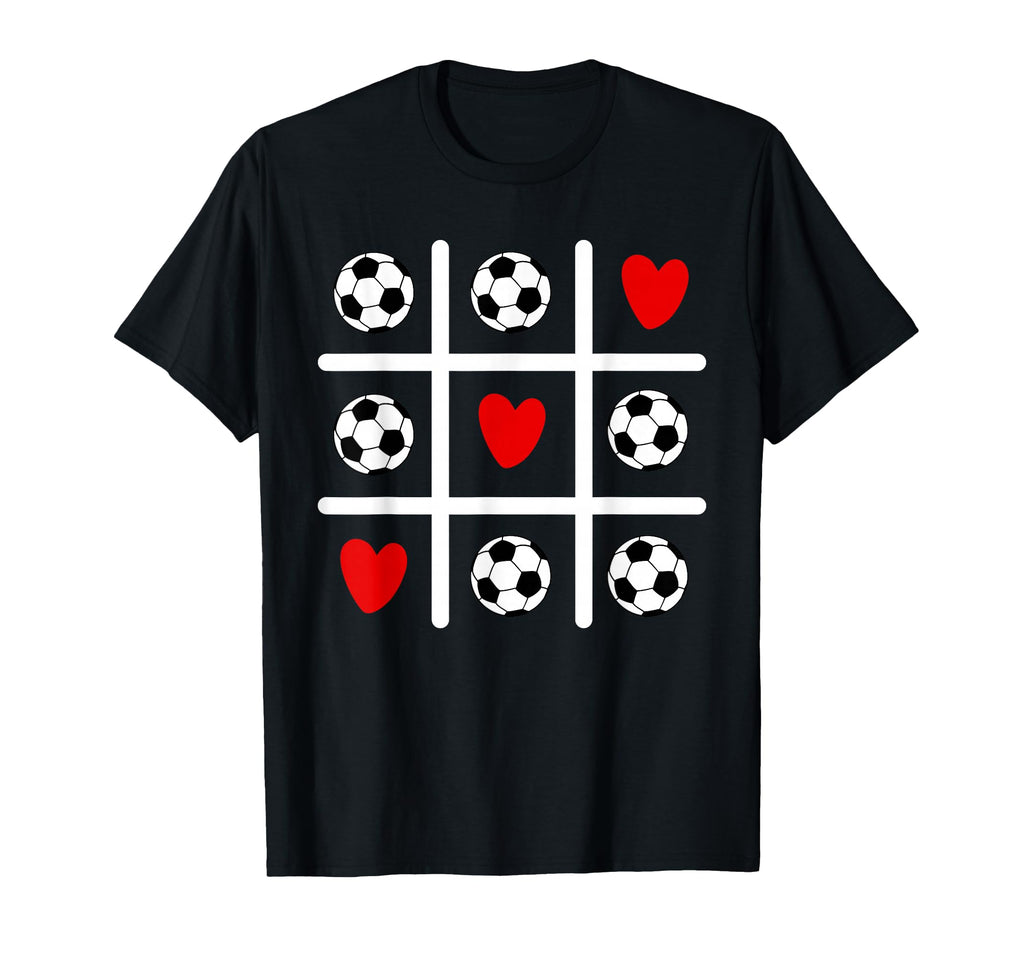 Valentine Soccer Love Heart Player Mom Dad T-Shirt - Trendy Graphic Unisex - T-Shirt, Sweatshirt, Hoodie