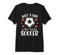 Just Who Loves Soccer Female Player T-Shirt - Aesthetic Graphic Men Women - T-Shirt, Sweatshirt, Hoodie