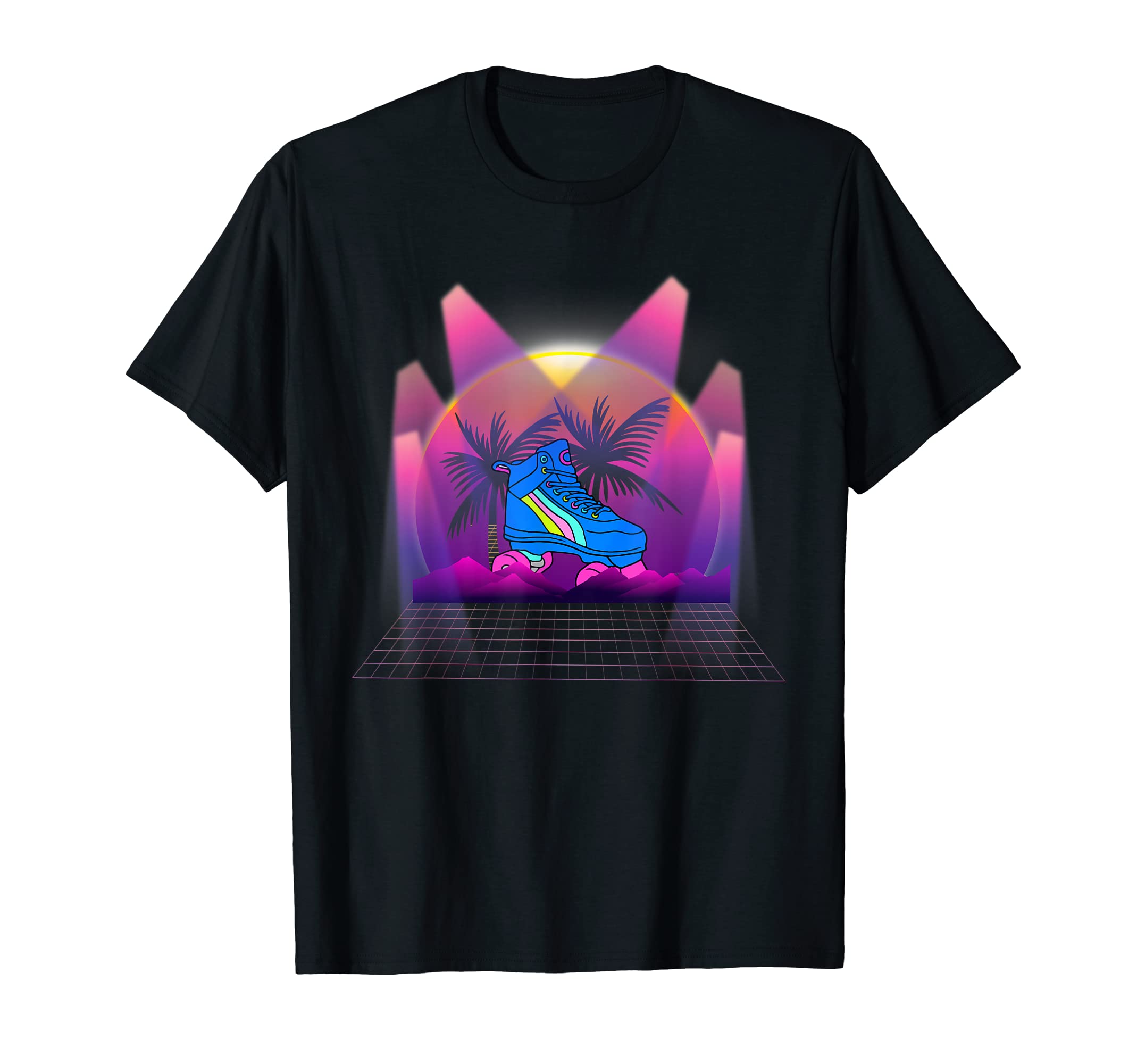 Roller Skates Vaporwave 80S Disco 70S T-Shirt - Custom Art Print Men Women - T-Shirt, Sweatshirt, Hoodie