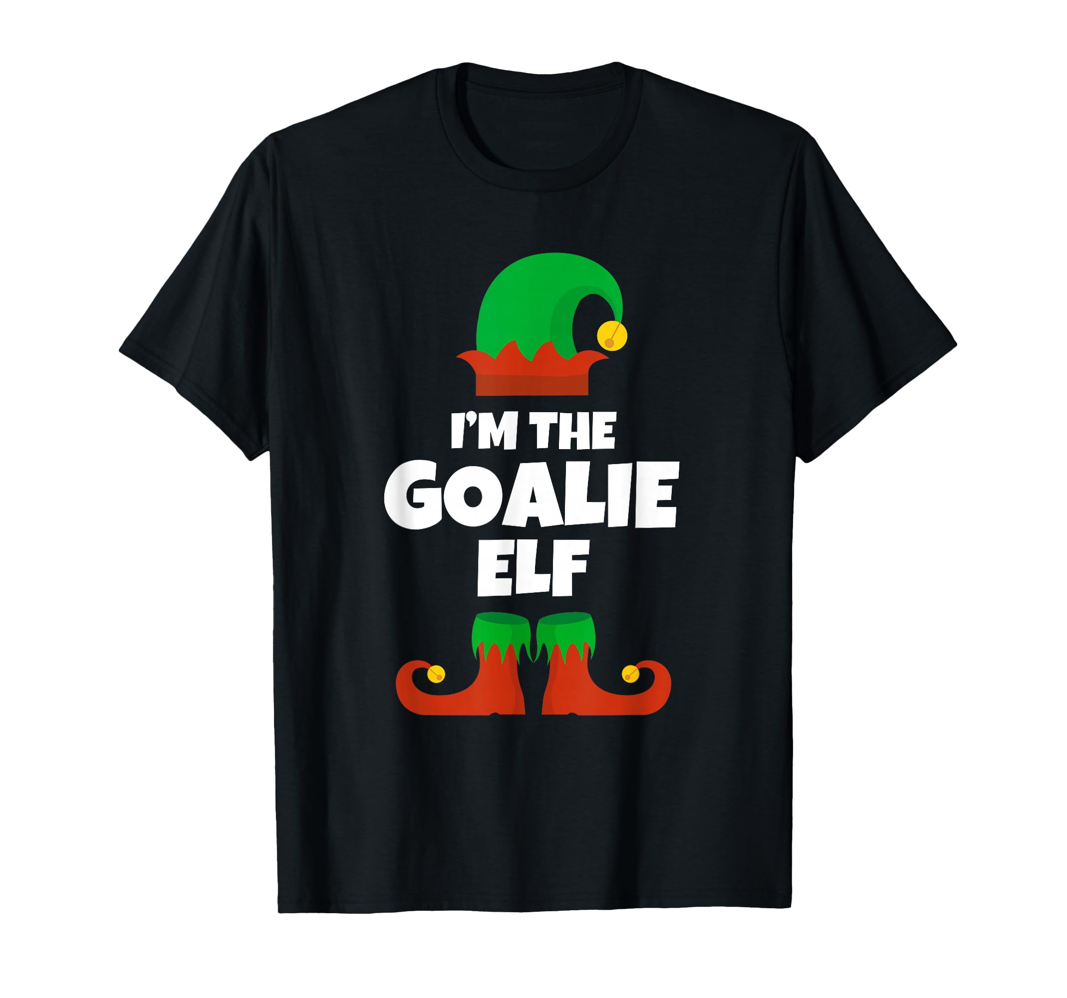 Im Goalie Elf Family Pajama Hockey Soccer T-Shirt - Graphic Print Unisex - T-Shirt, Sweatshirt, Hoodie