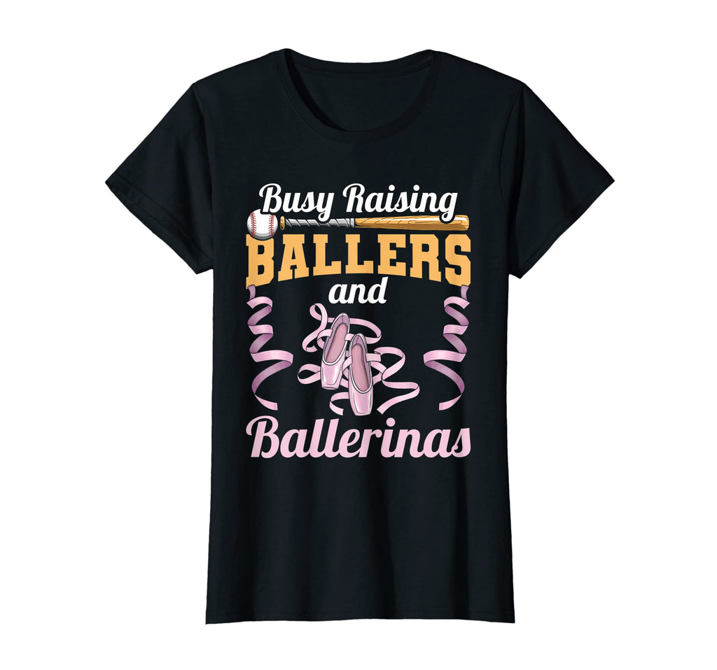 Womens Mom Busy Raising Ballers And T-Shirt - Graphic Print Unisex - T-Shirt, Sweatshirt, Hoodie