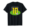 Number 10 10Th Birthday Soccer 10 Years T-Shirt - Trendy Graphic Men Women - T-Shirt, Sweatshirt, Hoodie