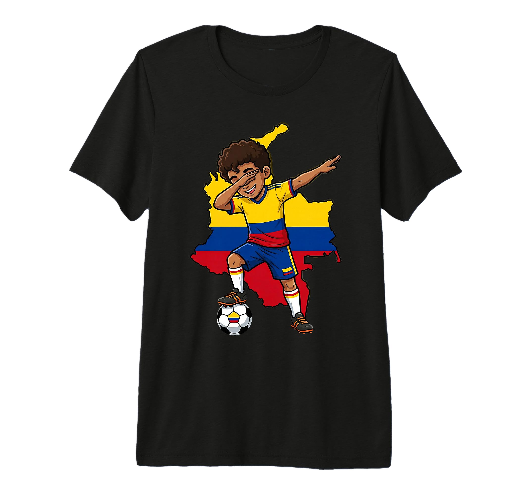 Colombia Soccer Dab Flag Football T-Shirt - Fun Novelty Design Men Women - T-Shirt, Sweatshirt, Hoodie
