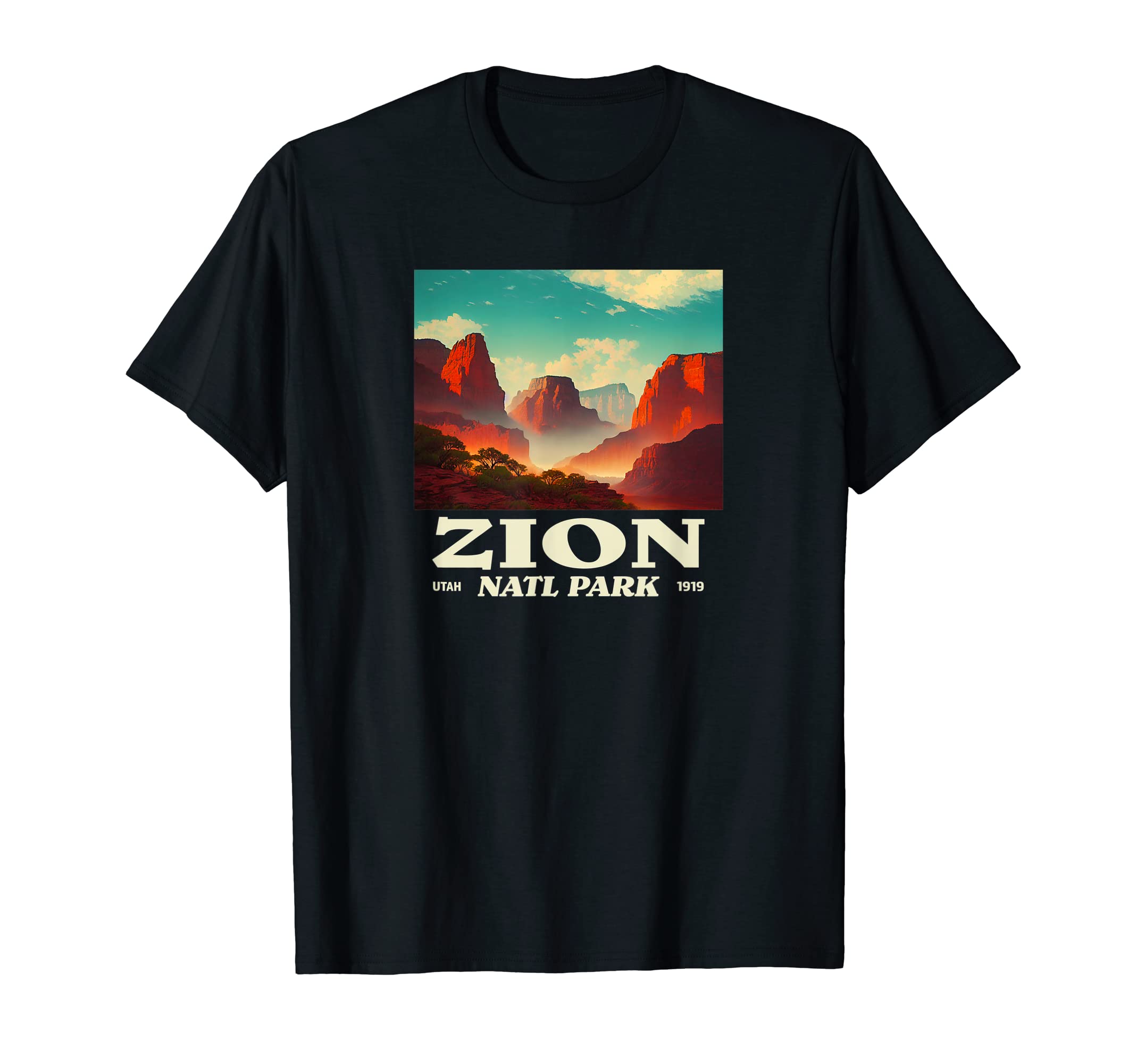 Zion Utah Zion National Park T-Shirt - Novelty Apparel for Adults - T-Shirt, Sweatshirt, Hoodie
