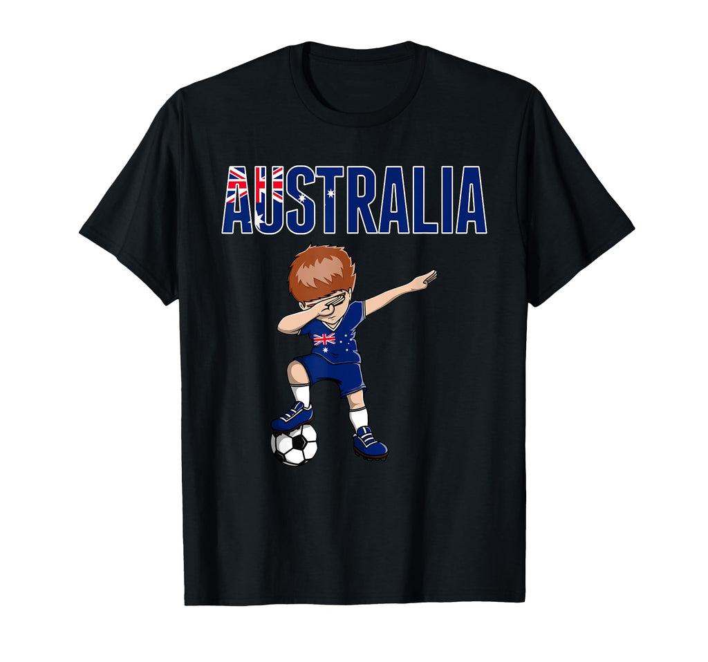Dabbing Soccer Australia Soccer Fans T-Shirt - Aesthetic Graphic Men Women - T-Shirt, Sweatshirt, Hoodie