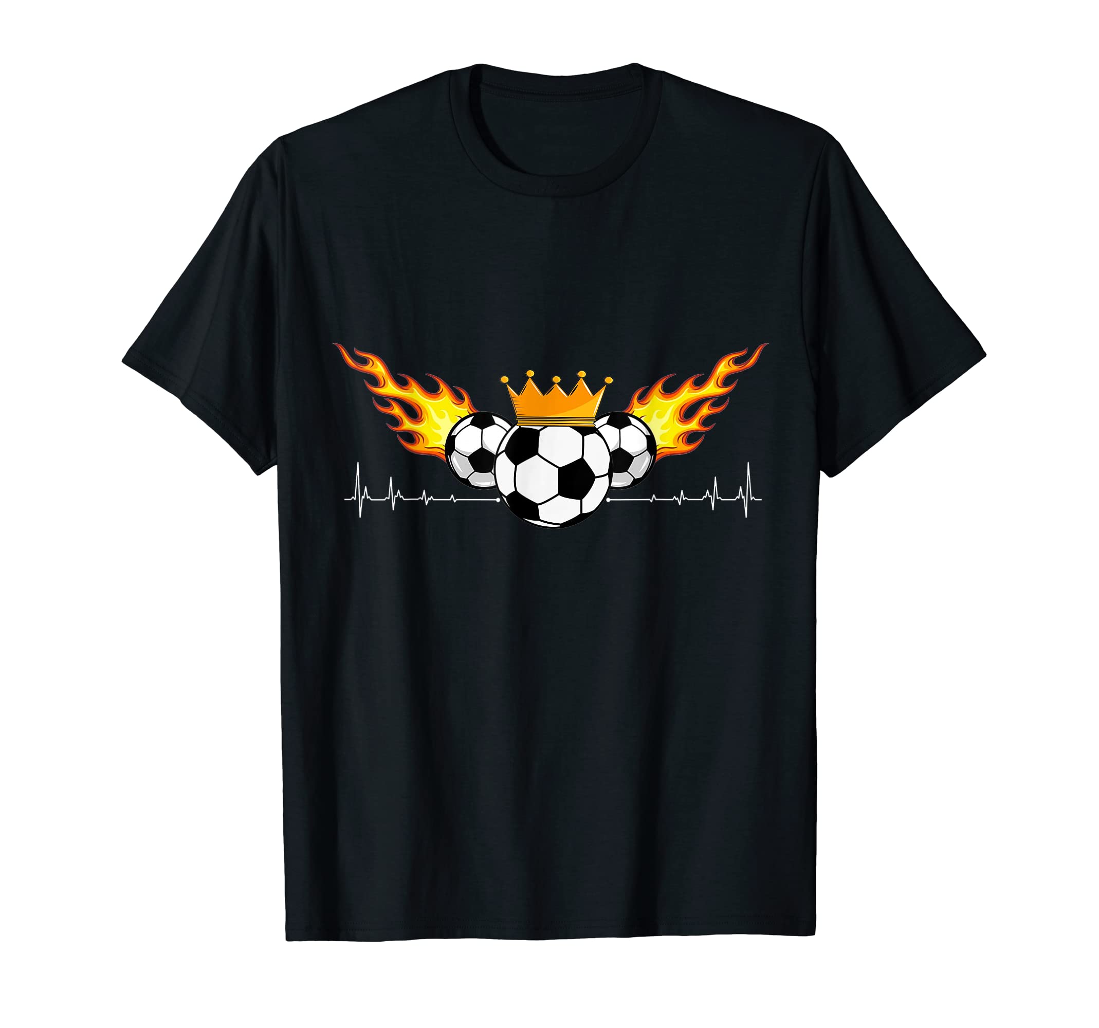 Soccer Heartbeat Ball Soccer Lover T-Shirt - Graphic Print for Adults - T-Shirt, Sweatshirt, Hoodie