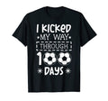 I Kicked My Way Through 100 Days Soccer T-Shirt - Aesthetic Graphic Unisex - T-Shirt, Sweatshirt, Hoodie