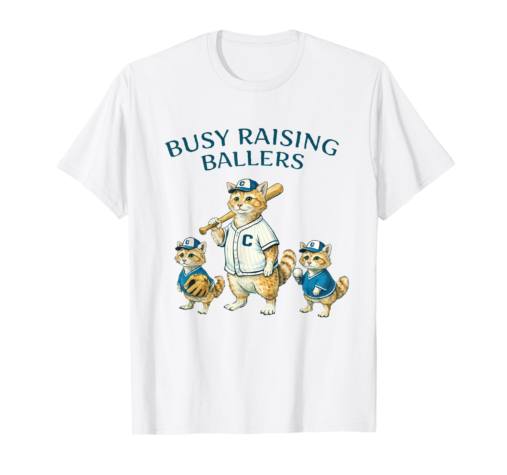 Busy Raising Baller Baseball T-Shirt - Aesthetic Graphic Men Women - T-Shirt, Sweatshirt, Hoodie
