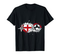 Heartbeat England Soccer Flag Supporter T-Shirt - Streetwear Style Unisex - T-Shirt, Sweatshirt, Hoodie