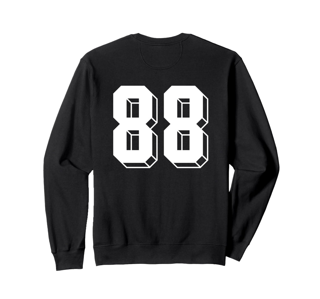 Number 88 Backside 80S 90S Sweatshirt - Casual Everyday Wear for Adults - T-Shirt, Sweatshirt, Hoodie