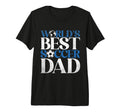 Worlds Best Soccer Dad Tri Blend T-Shirt - Graphic Print for Adults - T-Shirt, Sweatshirt, Hoodie