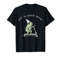 Off To Watch Soccer Funny Frog Scooter T-Shirt - Unique Graphic for Adults - T-Shirt, Sweatshirt, Hoodie