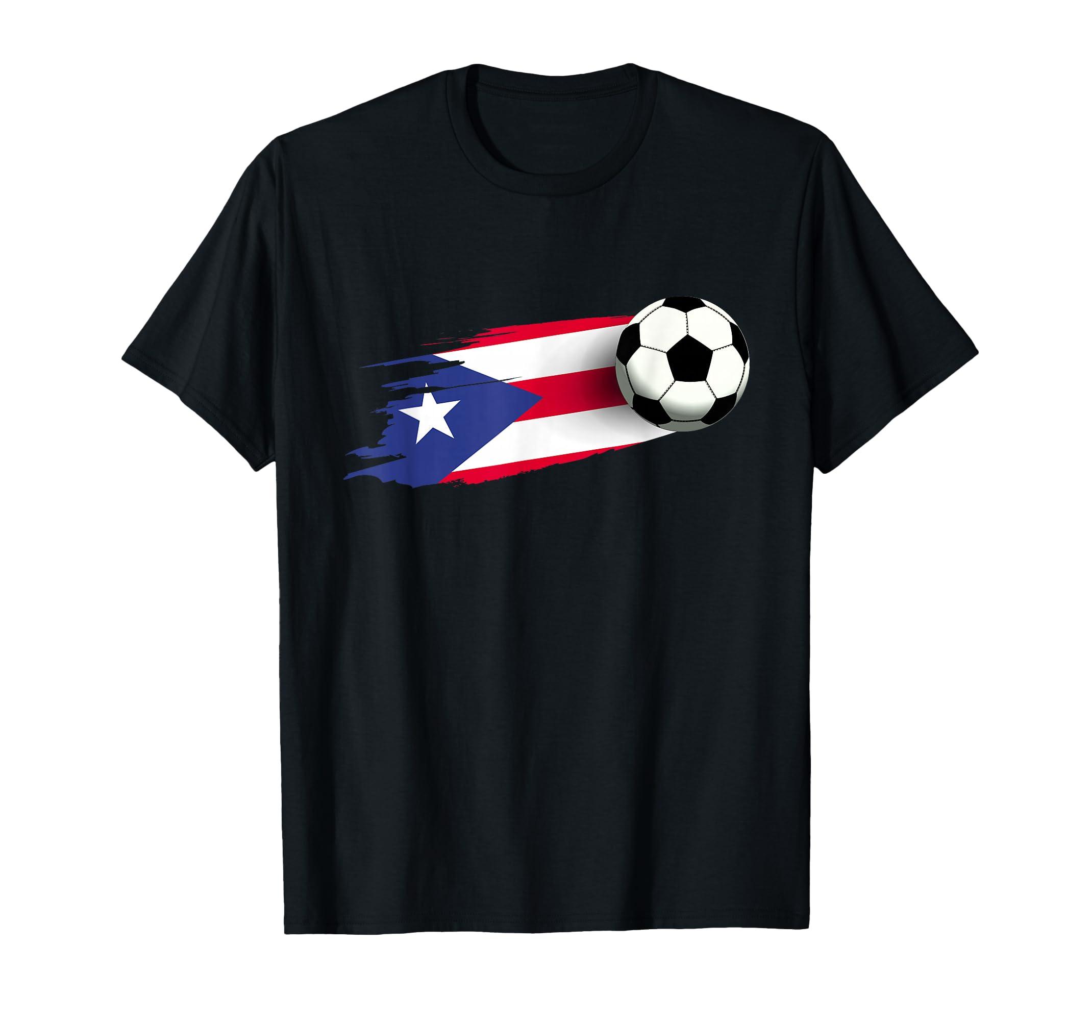 Puerto Rico Flag Puerto Rico Soccer Flag T-Shirt - Unique Graphic Unisex - T-Shirt, Sweatshirt, Hoodie