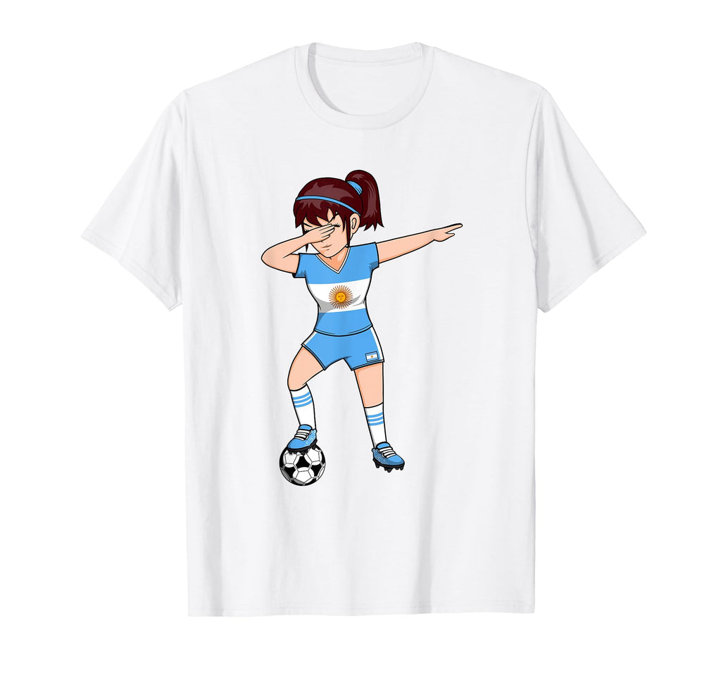 Dabbing Soccer Argentina Jersey T-Shirt - Fun Novelty Design Unisex - T-Shirt, Sweatshirt, Hoodie