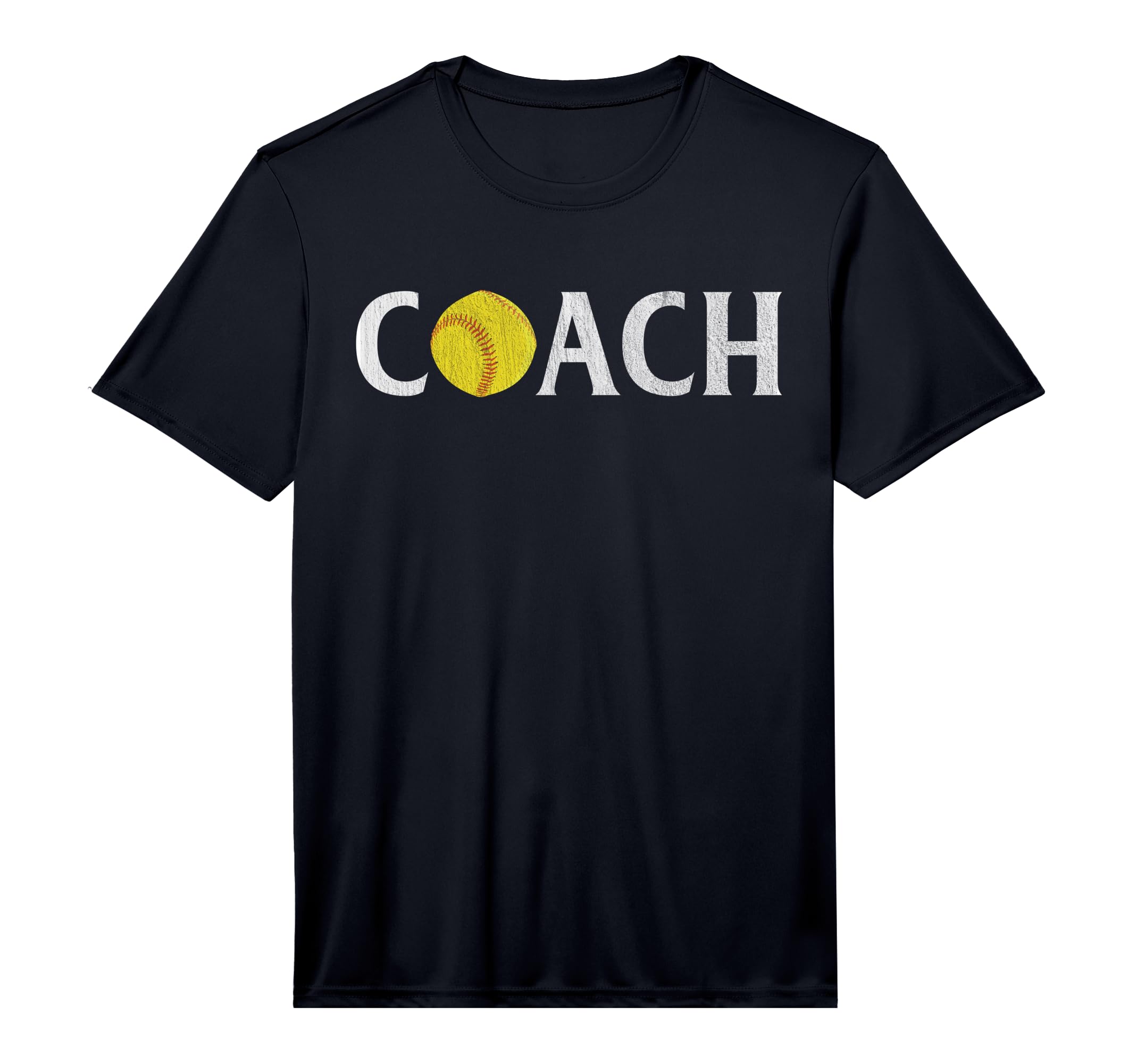Mens Softball Coach Performance T-Shirt - Custom Art Print for Adults - T-Shirt, Sweatshirt, Hoodie