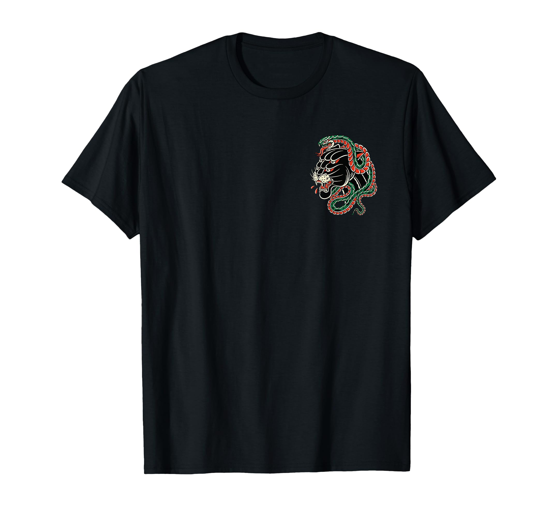 Panther Snake Inked Traditional Old T-Shirt - Trendy Graphic for Adults - T-Shirt, Sweatshirt, Hoodie