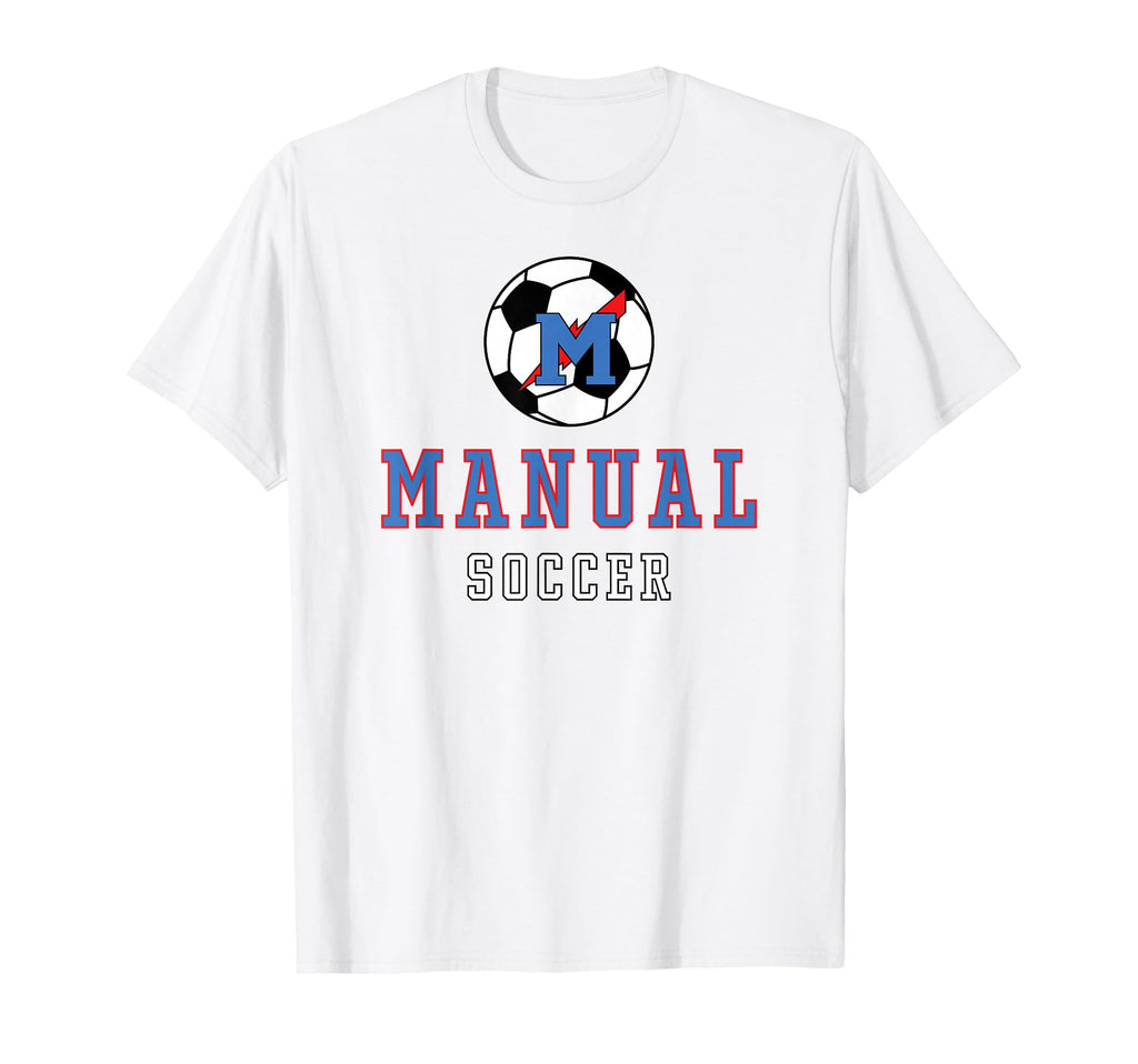 Manual High School Thunderbolts Soccer T-Shirt - Trendy Graphic Men Women - T-Shirt, Sweatshirt, Hoodie