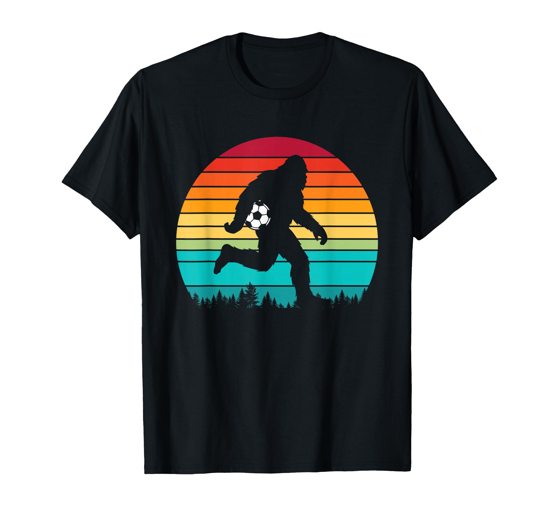 Bigfoot Sasquatch Playing Soccer T-Shirt - Unique Graphic for Adults - T-Shirt, Sweatshirt, Hoodie