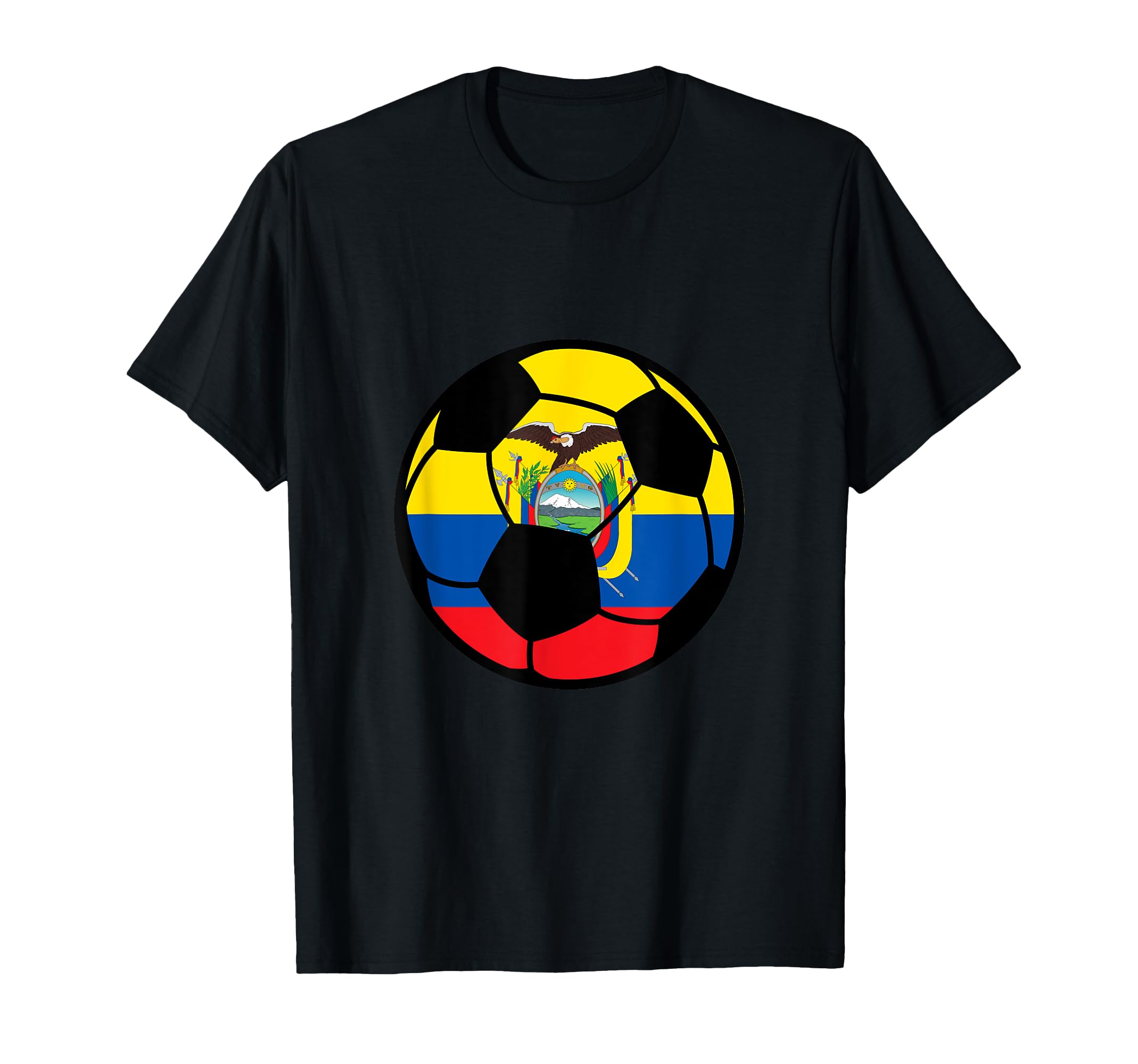 Ecuador Flag Soccer Fans Football Lovers T-Shirt - Unique Graphic Unisex - T-Shirt, Sweatshirt, Hoodie