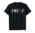 Soccer Scottish Terrier Heartbeat T-Shirt - Casual Everyday Wear Unisex - T-Shirt, Sweatshirt, Hoodie