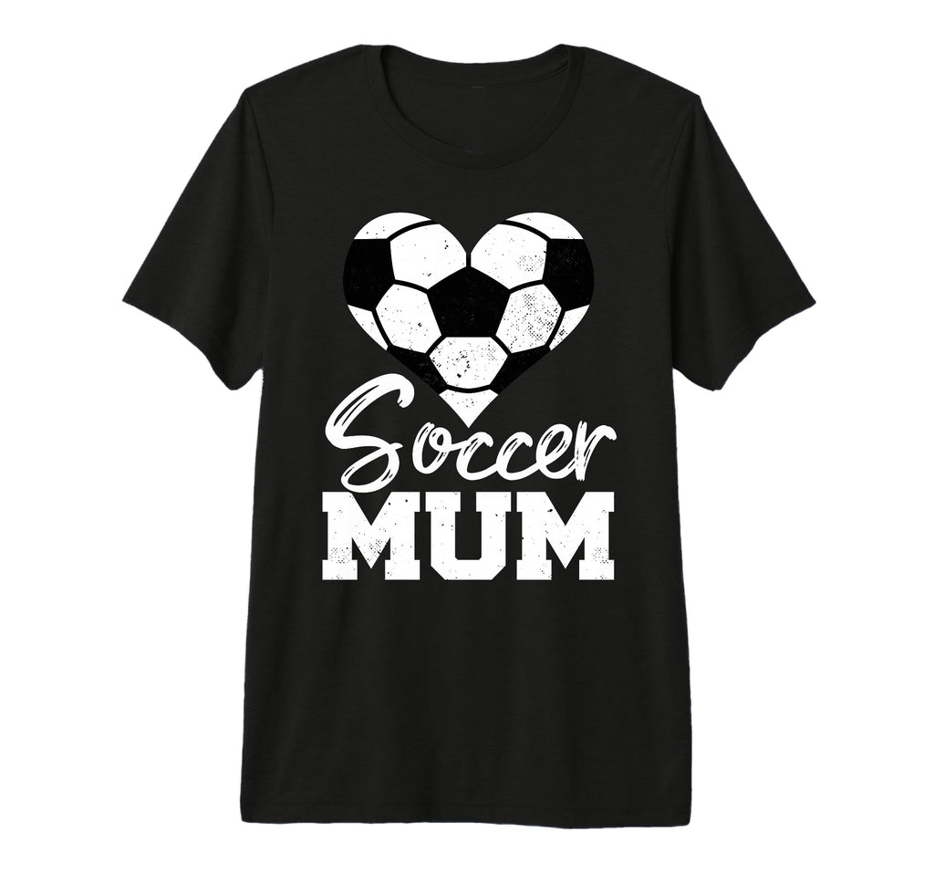 Soccer Mum Heart Funny Heartfelt Love T-Shirt - Custom Art Print Men Women - T-Shirt, Sweatshirt, Hoodie