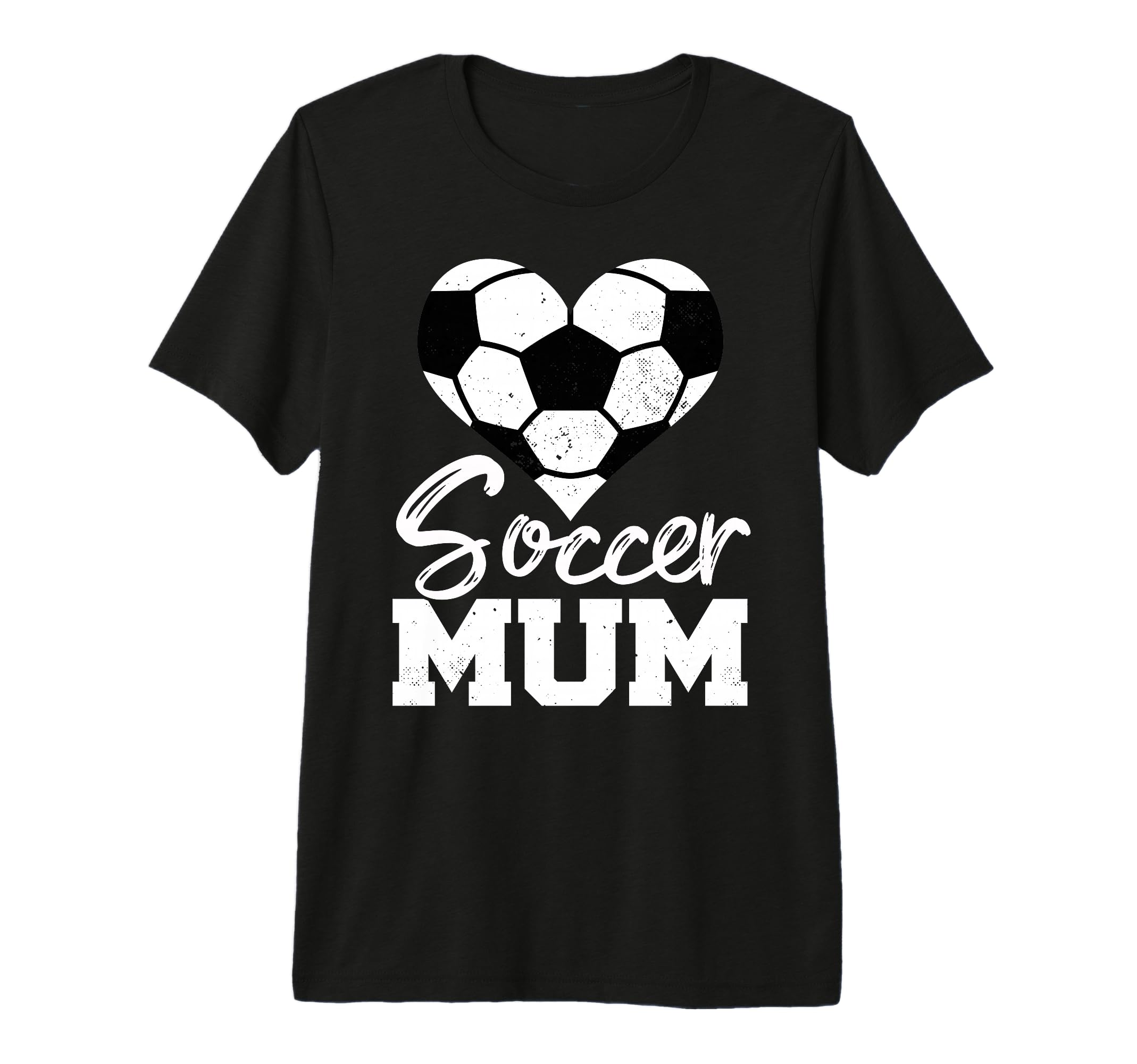 Soccer Mum Heart Funny Heartfelt Love T-Shirt - Custom Art Print Men Women - T-Shirt, Sweatshirt, Hoodie