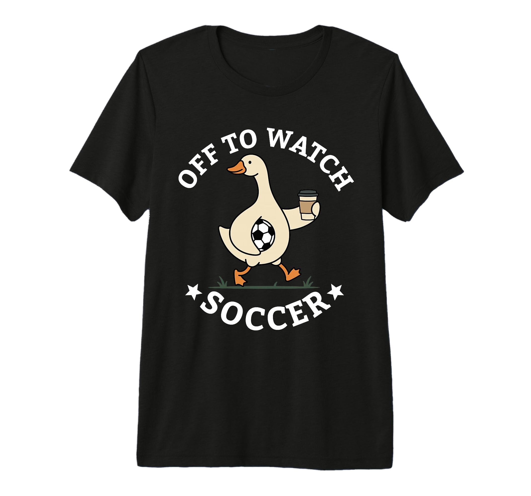 Off To Watch Soccer Mom Funny Goose T-Shirt - Custom Art Print for Adults - T-Shirt, Sweatshirt, Hoodie
