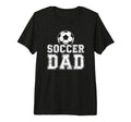 Mens Soccer Dad Tri Blend T-Shirt - Minimalist Print Unisex - T-Shirt, Sweatshirt, Hoodie