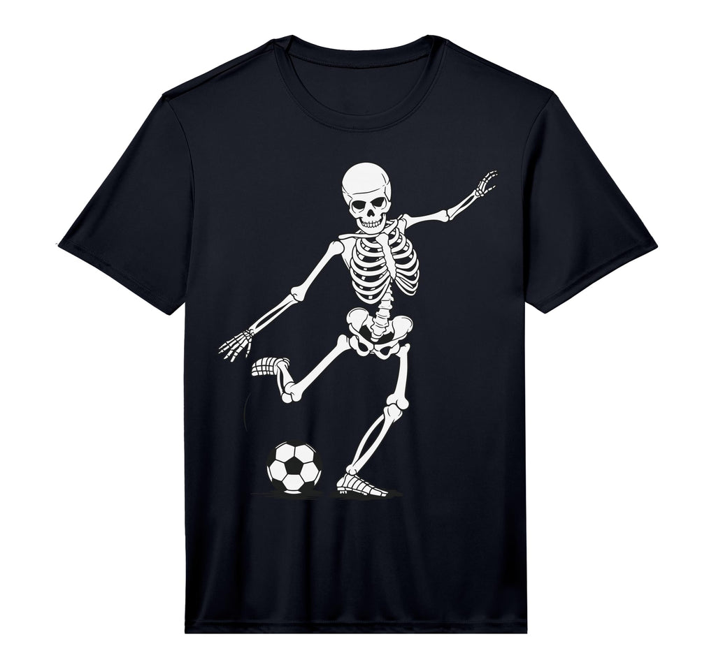 Skeleton Playing Soccer Performance T-Shirt - Aesthetic Graphic Men Women - T-Shirt, Sweatshirt, Hoodie