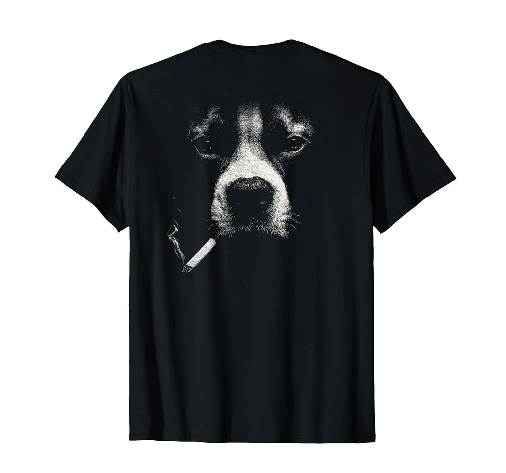 Boxer Smoking Cigarette Grunge T-Shirt - Fun Novelty Design for Adults - T-Shirt, Sweatshirt, Hoodie