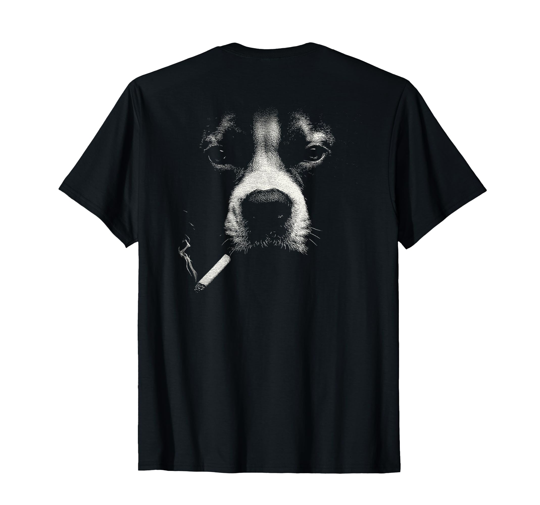 Boxer Smoking Cigarette Grunge T-Shirt - Fun Novelty Design for Adults - T-Shirt, Sweatshirt, Hoodie