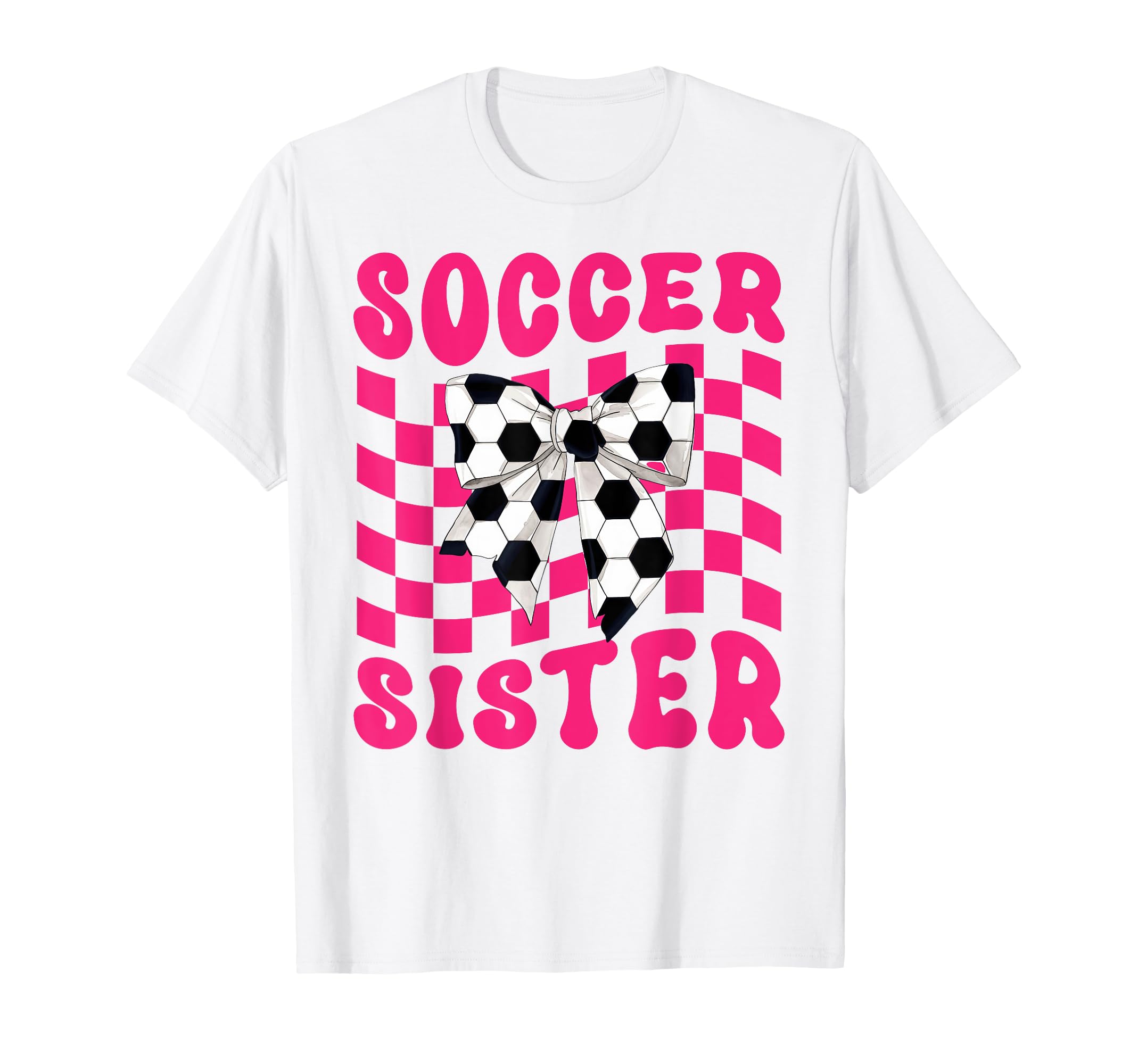 Soccer Sister Coquette Bow Game Day T-Shirt - Aesthetic Graphic Men Women - T-Shirt, Sweatshirt, Hoodie