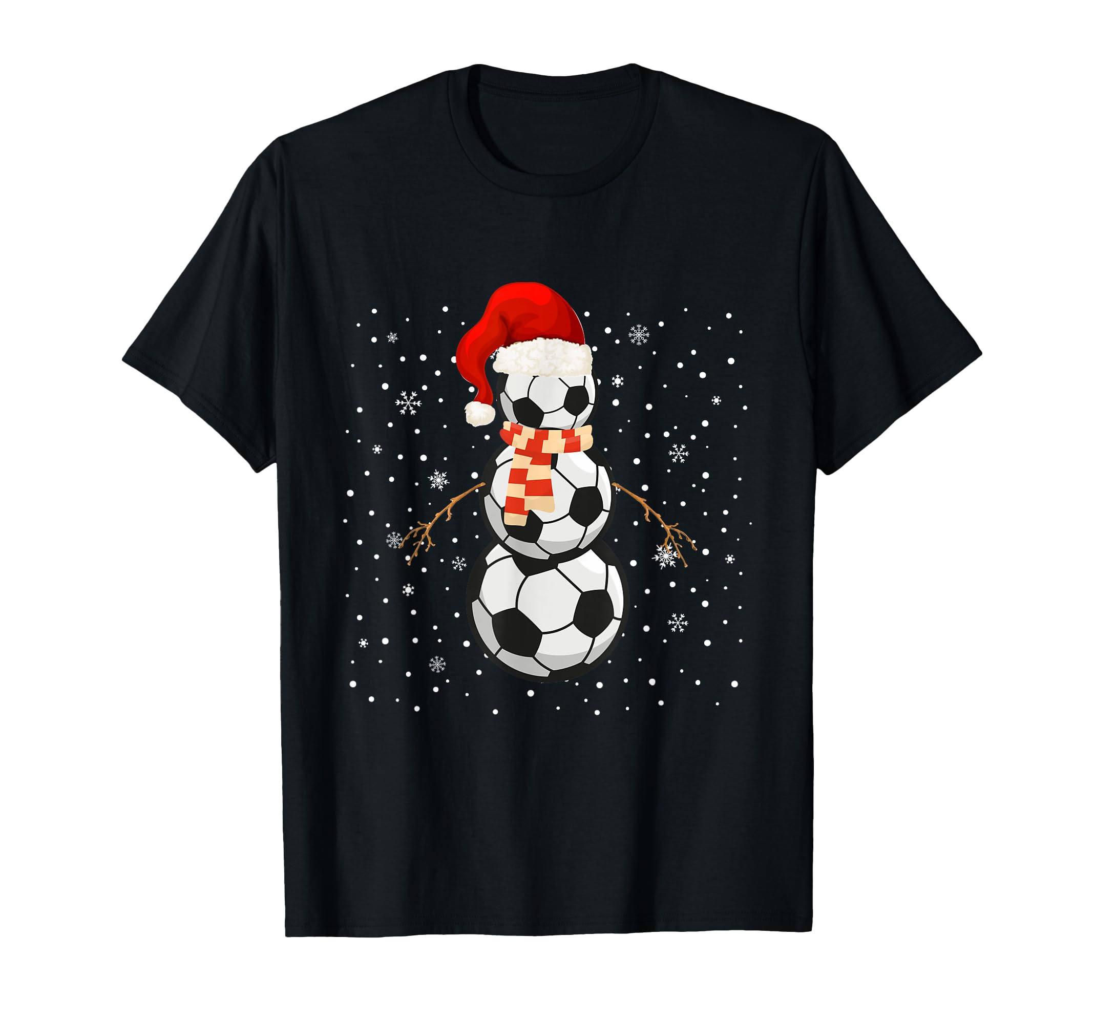 Funny Football Snowman Soccer T-Shirt - Aesthetic Graphic Unisex - T-Shirt, Sweatshirt, Hoodie