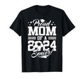 Proud Mom 2024 Senior Graduate Soccer Ball T-Shirt - Novelty Apparel Unisex - T-Shirt, Sweatshirt, Hoodie