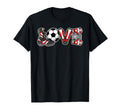 Love Soccer Ball Sports Soccer Player T-Shirt - Trendy Graphic Men Women - T-Shirt, Sweatshirt, Hoodie