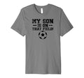 Mens My Son Is That Field Soccer Dad T-Shirt - Graphic Print for Adults - T-Shirt, Sweatshirt, Hoodie
