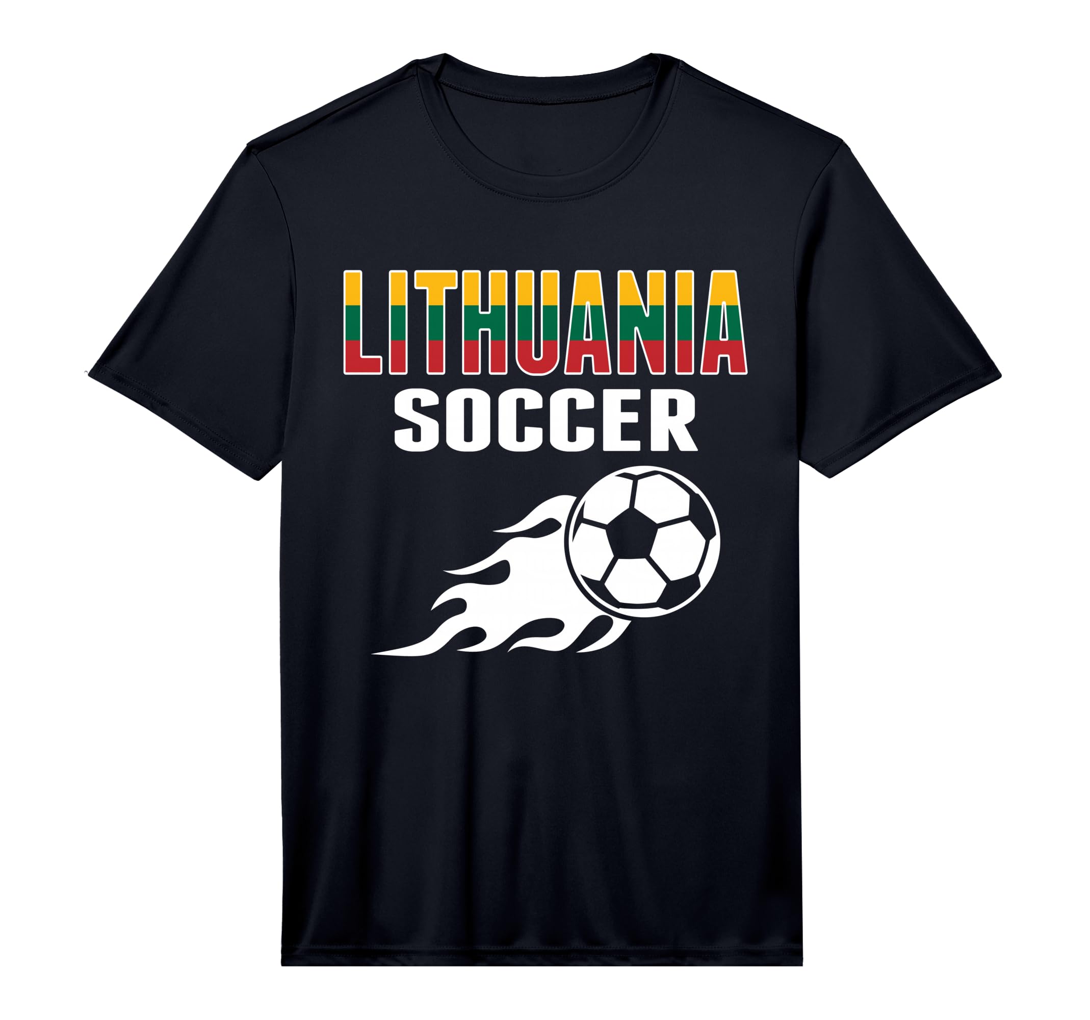 Proud Lithuania Soccer Fans Jersey T-Shirt - Fun Novelty Design for Adults - T-Shirt, Sweatshirt, Hoodie