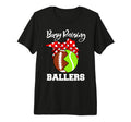 Busy Raising Ballers Funny Football Tennis T-Shirt - Trendy Graphic Unisex - T-Shirt, Sweatshirt, Hoodie