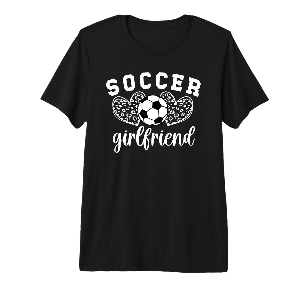 Soccer Girlfriend Hearts Soccer T-Shirt - Casual Everyday Wear Unisex - T-Shirt, Sweatshirt, Hoodie