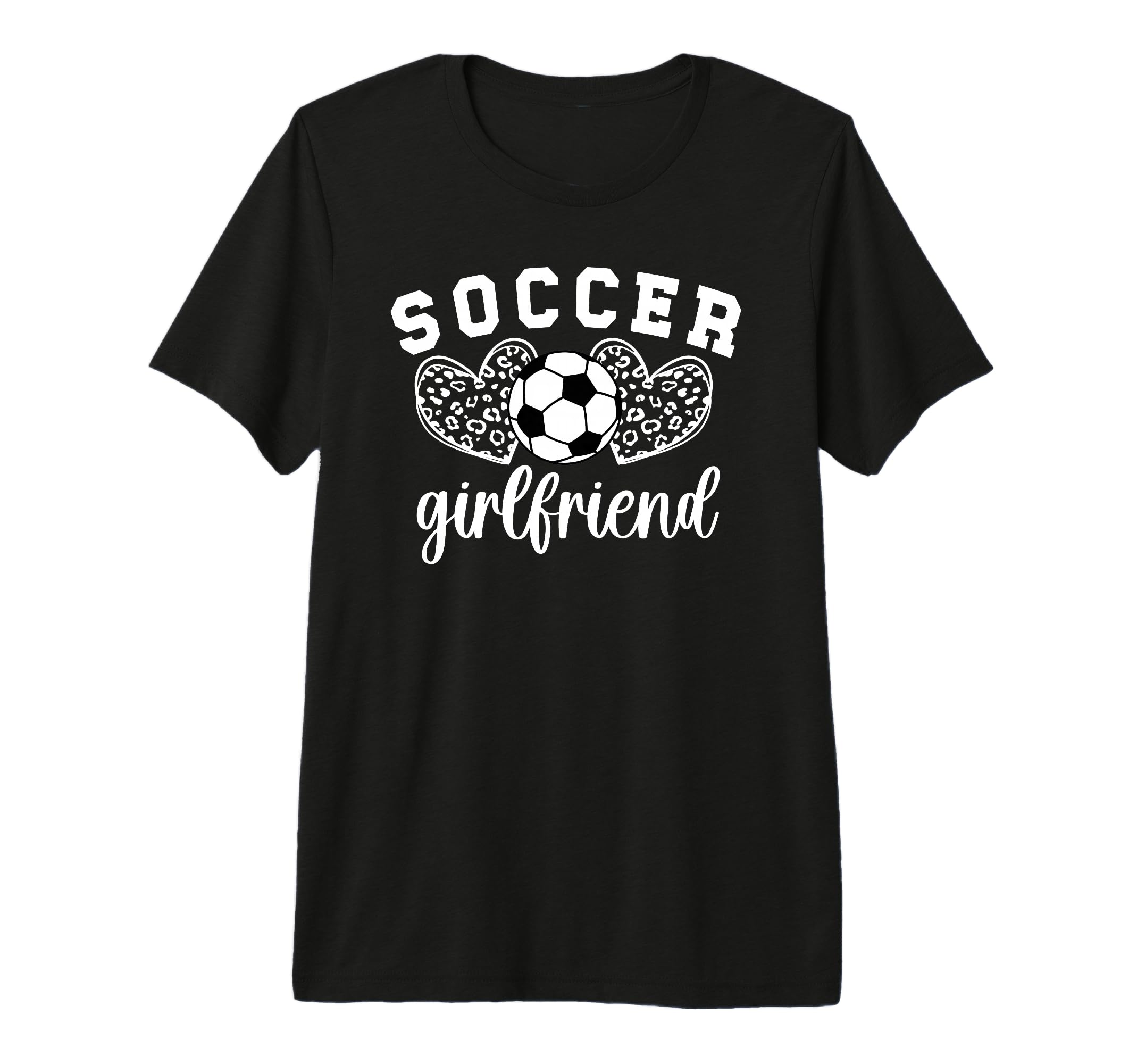Soccer Girlfriend Hearts Soccer T-Shirt - Casual Everyday Wear Unisex - T-Shirt, Sweatshirt, Hoodie