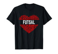 Futsal Love Indoor Soccer Heart Indoor T-Shirt - Unique Graphic for Adults - T-Shirt, Sweatshirt, Hoodie