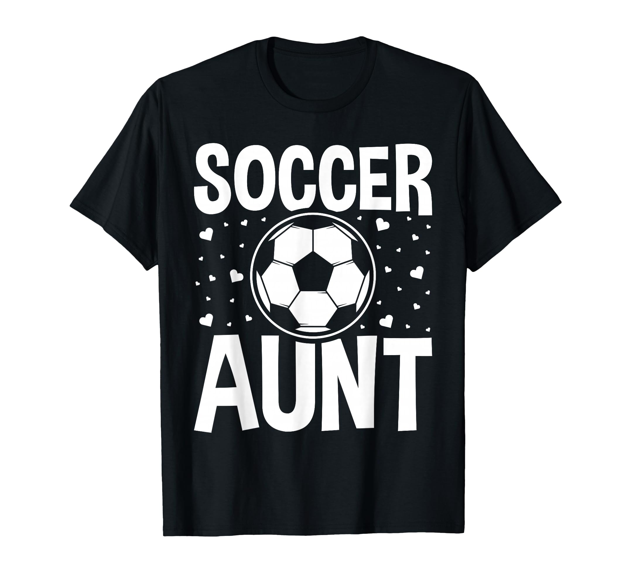 Soccer Aunt Heart Sport Lover T-Shirt - Aesthetic Graphic for Adults - T-Shirt, Sweatshirt, Hoodie