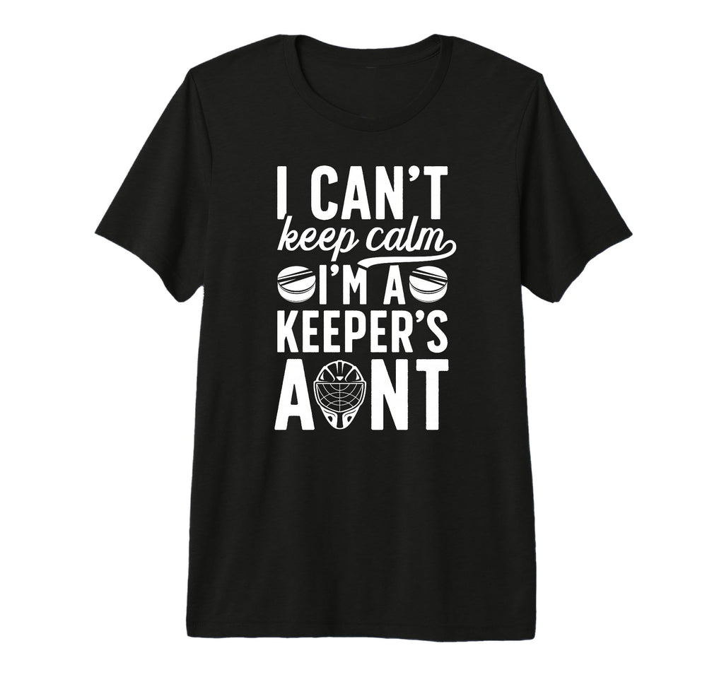 Im Hockey Keeper Aunt Ice Hockey T-Shirt - Minimalist Print Men Women - T-Shirt, Sweatshirt, Hoodie
